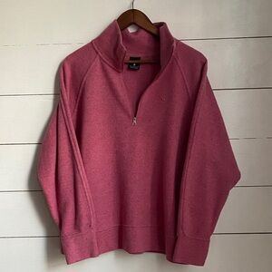 Nike Women's Pink Half-Zip Sweatshirt